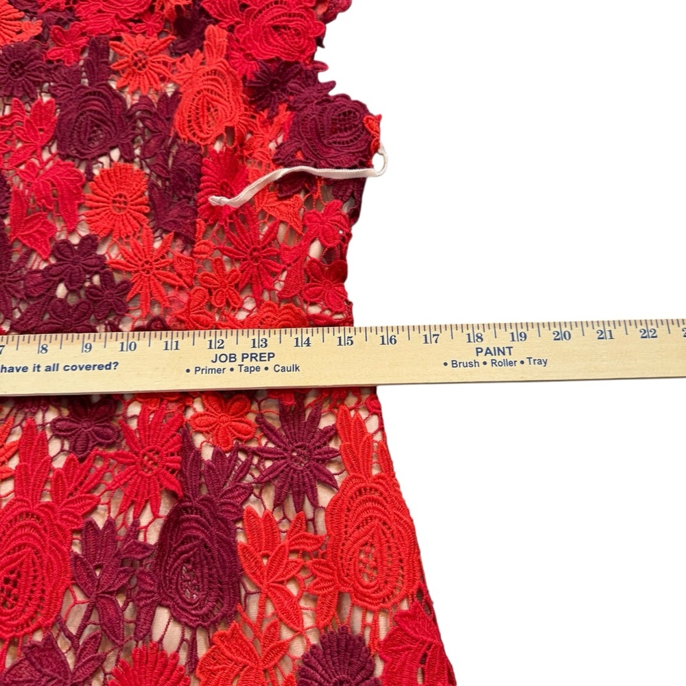 Anthropologie HD in‎ Paris lace garden sleeveless sheath dress sz 12 - Picture 4 of 14